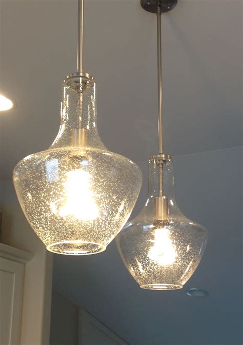 Kichler Seeded Glass Pendant Lights. oRB option for stems. Kitchen ...