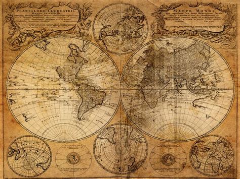 an old world map with all the countries