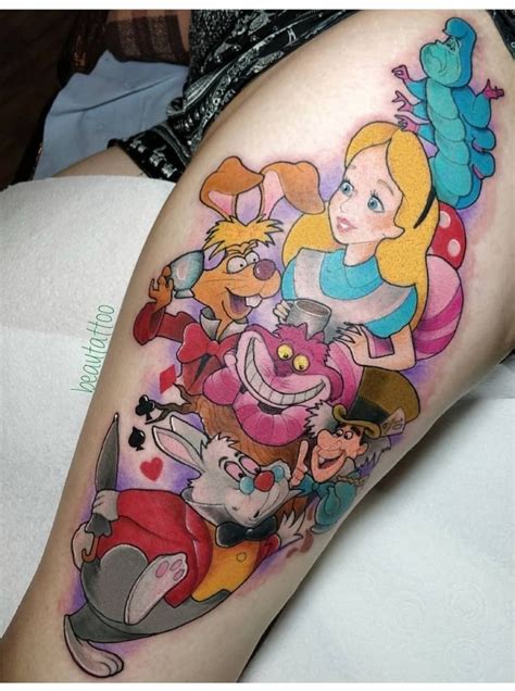 Alice in Wonderland Tattoo | Wonderland tattoo, Disney tattoos, Alice in wonderland