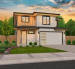 Strum House Plan | Two Story Modern Narrow Home Design - MM-2003-CH