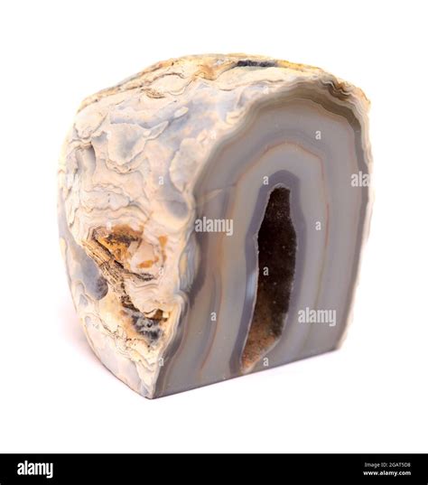 Agate geode isolated on white background Stock Photo - Alamy