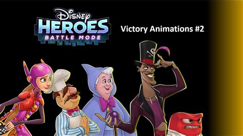 Disney Heroes Battle Mode - Victory Animations (Part 2) - YouTube