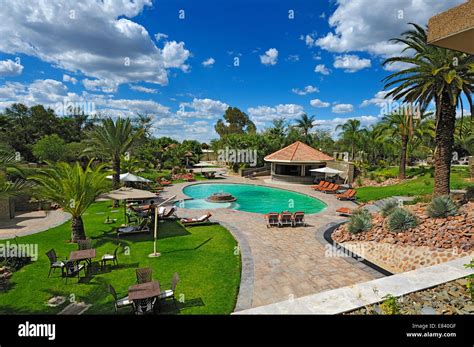 Pool, Safari Court Hotel, Windhoek, Namibia Stock Photo - Alamy