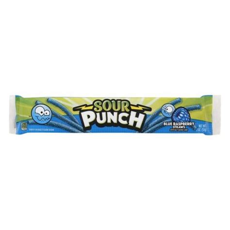 Sour Punch Blue Raspberry Straws | Americancandy Onlineshop