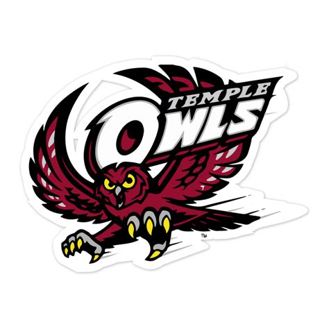 Temple University Owls NCAA Logo Sticker