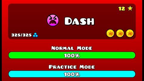 Geometry Dash | Dash completed all 3 coins - YouTube