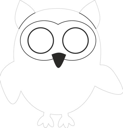 Owl Template · Free vector graphic on Pixabay