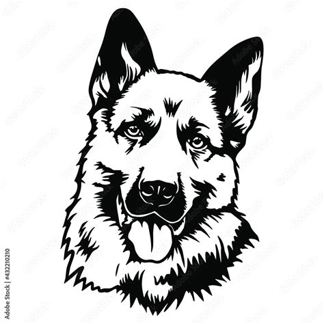 German Shepherd Dog Puppy Portrait Instant Download includes Cricut ...