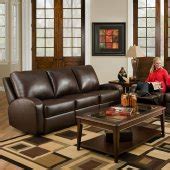 Black Bonded Leather Modern Double Reclining Sofa & Loveseat Set
