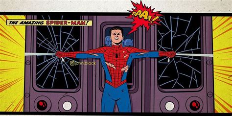 Spider-Man 2’s Iconic Train Scene Gets Reimagined As Comic Book Panel