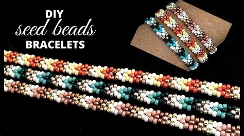How to make seed beads bracelets. Bracelet making tutorial. | Seed bead ...