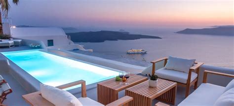 Santorini Villas Resorts, exclusive, luxury villas, private unique Santorini island villas ...