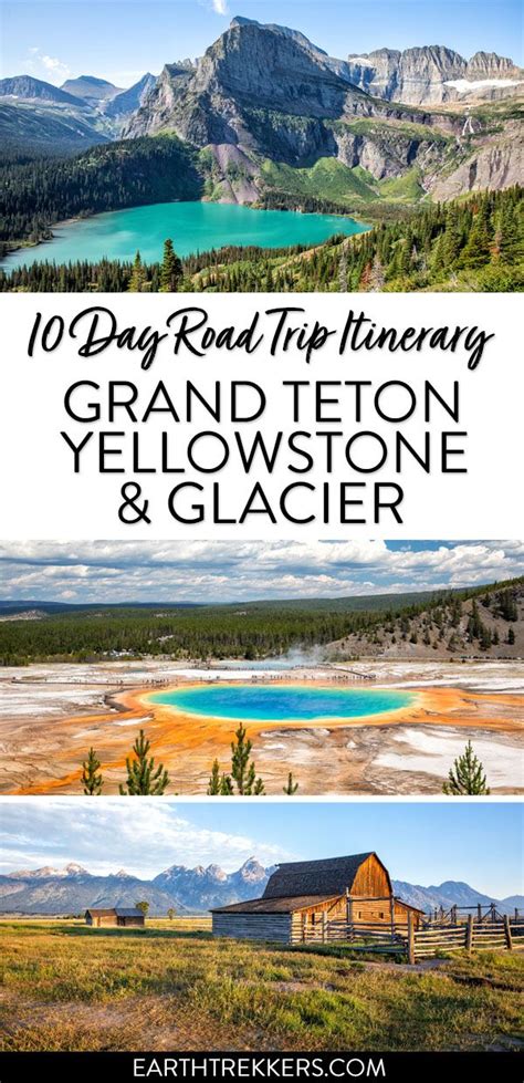 Grand Teton Yellowstone and Glacier Road Trip Itinerary | Earth Trekkers