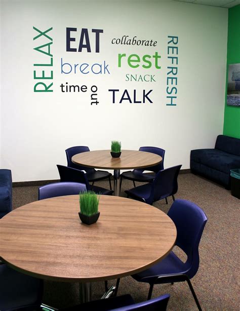 Corporate Lunchroom Mural | Lunch room, Corporate office design, Office ...