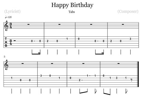 Happy Birthday Acoustic Guitar Chords