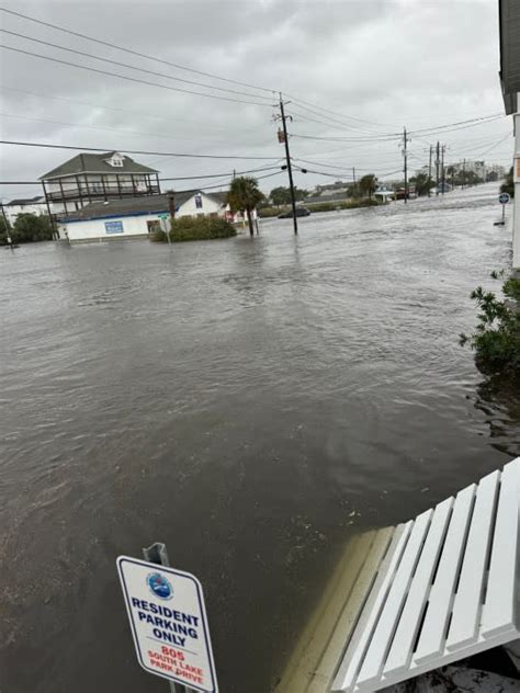 Video: Carolina Beach floods as low-pressure system beats down on North ...