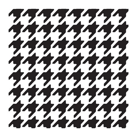 Houndstooth Pattern | 10 Mil Clear Mylar | Go Stencil