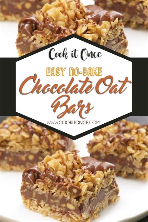 Easy No-Bake Chocolate Oat Bars