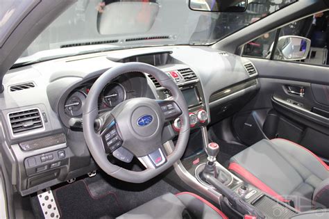 2015 Subaru WRX STi interior at NAIAS 2014