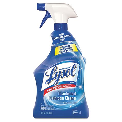 Professional LYSOL® Brand Disinfectant Bathroom Cleaner, 32oz Spray ...