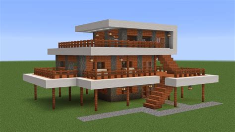 Minecraft - How to build a modern stilt house - YouTube