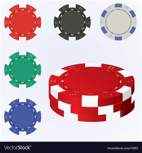 Poker chips Royalty Free Vector Image - VectorStock