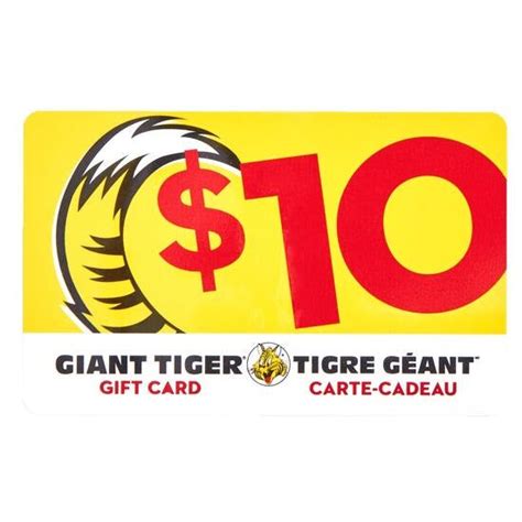 Giant Tiger Gift Card - $10