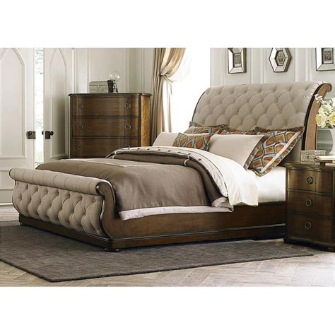 545-br22h Liberty Furniture Cotswold King Upholstery Sleigh Bed