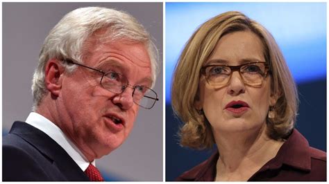 Amber Rudd and David Davis split over 'unthinkable' no-deal Brexit ...