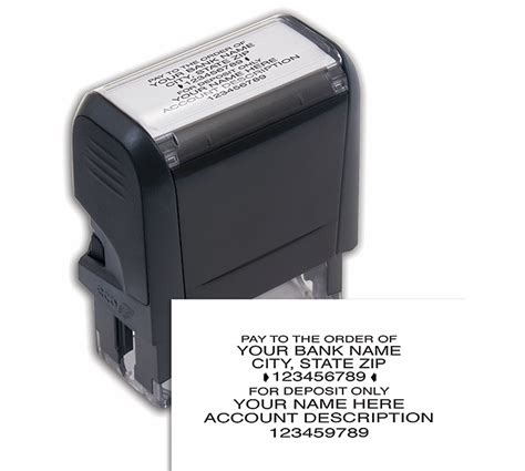 Stamps - Self-Inking Endorsement Stamp - 102170 by Deluxe | Deluxe.com