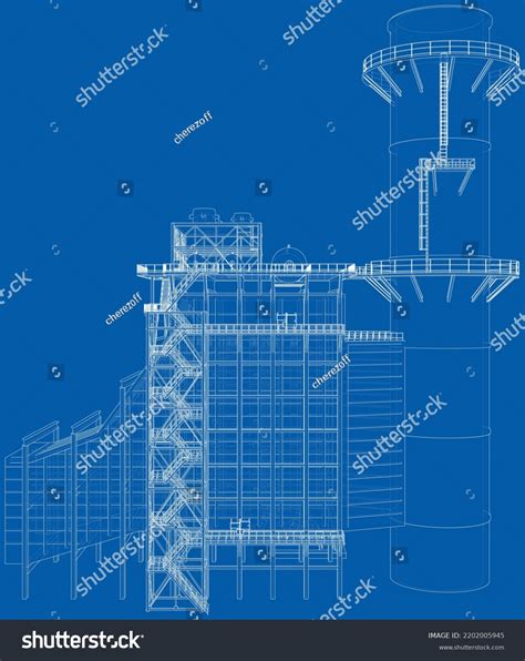 Industrial Equipment Large Industrial Furnace Vector Stock Vector (Royalty Free) 2202005945 ...