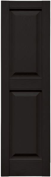 Shutters: PR 14-3/4X59 BLACK RAISED PANEL 021459002