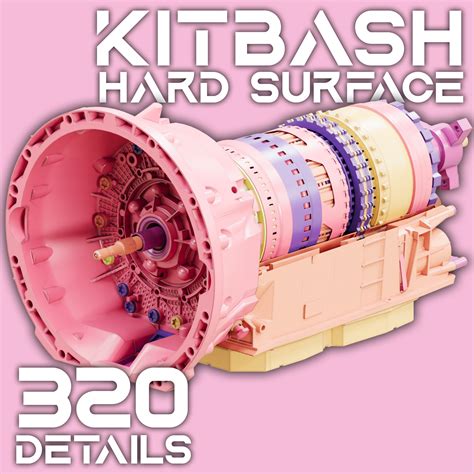 ArtStation - HARD SURFACE KITBASH - Engine Kit