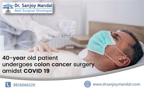 40-year old patient undergoes colon cancer surgery during COVID19