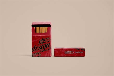 Premium PSD | Cigarette packaging mockup design