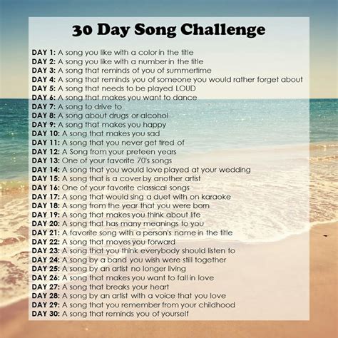 30 Day Song Challenge: Music Mind And Soul Reader's Edition! - Music Mind and Soul