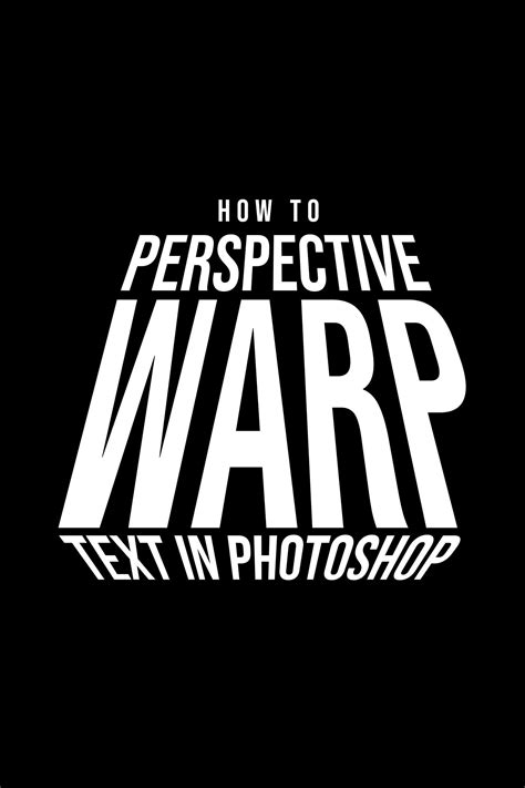 How to Perspective Warp Text in Photoshop | Photoshop tutorial text, Graphic design tutorials ...