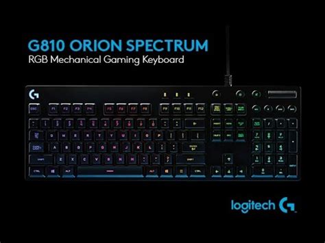 Logitech Gaming Software & The G810 Orion Spectrum from Logitech G [US] - YouTube