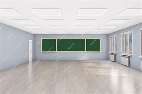 Premium Photo | Interior empty school classroom 3d illustration Back to ...