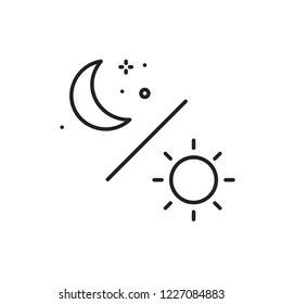 Day Night Moon Icon Vector Stock Vector (Royalty Free) 1227084883 ...