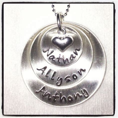 Custom necklace with my kids names :) | Custom necklace, Crafts, Necklace