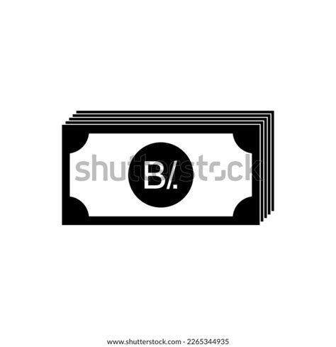 Panama Currency Symbol Panamanian Balboa Icon Stock Vector (Royalty ...