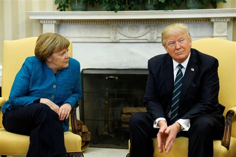 Donald Trump 'hands Angela Merkel $300bn bill for Nato spending ...