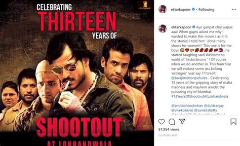 Shootout at Lokhandwala: Ekta Kapoor celebrates ‘13 years of gripping ...