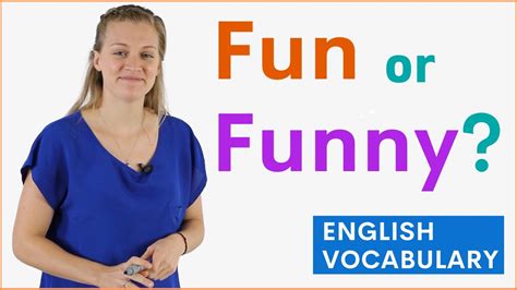 FUN vs FUNNY Difference, Meaning, Example Sentences | Learn English Vocabulary - YouTube