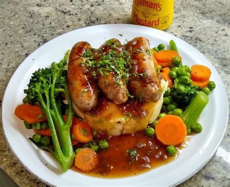 Sausage & Mash with Onion gravy. - Dining and Cooking