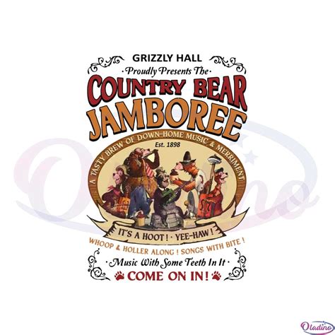 Retro Country Bear Jamboree Grizzly Hall Country Bear Jamboree Png