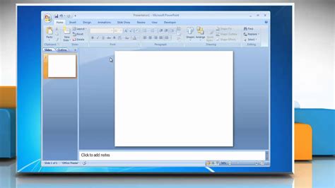 Microsoft® PowerPoint 2007: How to create and format a table on Windows ...