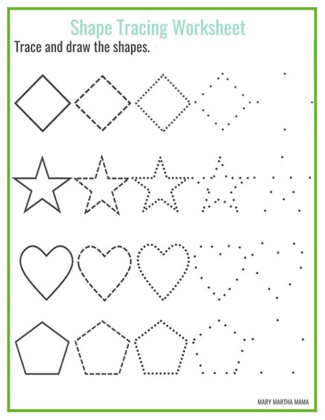 Drawing Shapes Worksheets at PaintingValley.com | Explore collection of ...