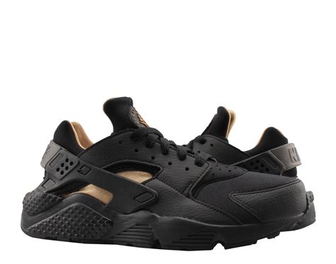 Nike - Nike Air Huarache Run Black/Black-Metallic Gold Men's Running ...